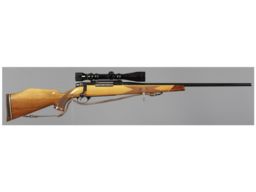 West German Weatherby Mark V Bolt Action Rifle with Scope