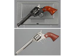 Two Ruger Single-Six Single Action Revolvers 