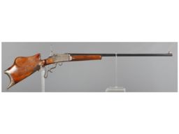 Engraved K. Wertgarner Martini Pattern Schuetzen Rifle