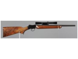 Martini Action Single Shot Sporting Rifle with Scope