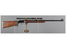 BSA Martini Henry Single Shot Rifle with Scope
