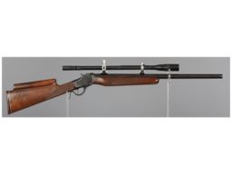 Antique Upgraded Winchester Model 1885 High Wall Rifle