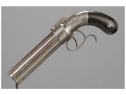 Engraved Allen & Thurber Dragoon Percussion Pepperbox 