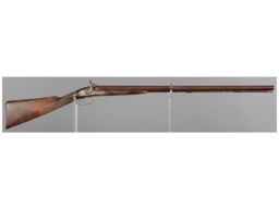 British Gillespie Double Barrel Percussion Shotgun