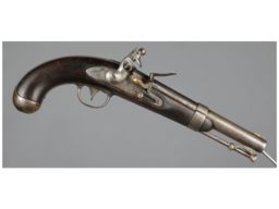 U.S. A. Waters Model 1836 Flintlock Pistol 