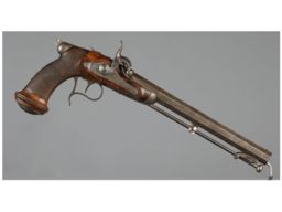 Engraved Percussion Target Pistol