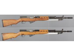 Two Yugoslavian Zastava 59/66 SKS Semi-Automatic Rifles