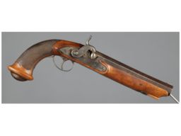 Liege Proofed Large Bore Percussion Pistol 