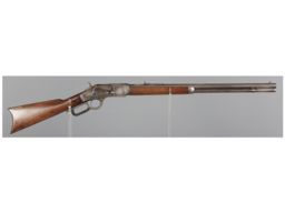 Antique Winchester Model 1873 Lever Action Rifle