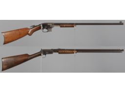 Two Slide Action Rifles