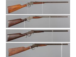 Four Single Shot Rifles