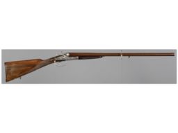 Engraved Luigi Franchi 16 Gauge Double Barrel Hammer Shotgun