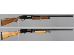 Two Winchester Slide Action Shotguns