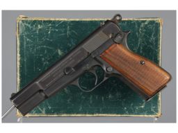 Austrian Police Marked FN M1935 High-Power Pistol with Box