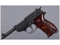 WWII German Walther Zero Series ac45 P.38 Semi-Automatic Pistol