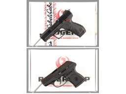 Two Ruger Semi-Automatic Pistols with Boxes 