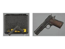 Two Browning Model 1911 Clone Semi-Automatic Pistols with Cases