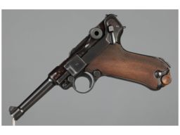 1942 Dated Mauser Banner "Eagle/L" Police Marked Luger Pistol