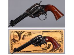 Two Italian Bisley Model Single Action Army Revolvers