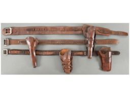 Four Leather Revolver Holsters