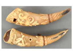 Two Carved Whistles