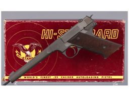 High Standard H-D Military Semi-Automatic Pistol with Box
