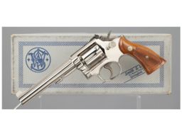 Desirable Nickel Finish Smith & Wesson Model 14-3 Revolver