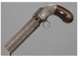 Engraved Allen & Thurber Dragoon Sized Percussion Pepperbox