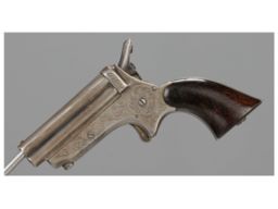 Rare Engraved C. Sharps Model 1D Four Barrel Pepperbox Pistol