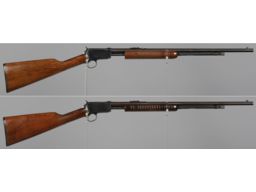Two Winchester Model 62A Slide Action Rifles