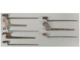 Grouping of Five Socket Bayonets