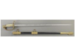 Etched U.S. Navy Officer's Sword with Scabbard