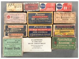 Group of Vintage Boxes of Ammunition