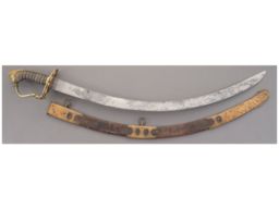 British Royal Navy Lion Pommel Officer's Sword with Scabbard