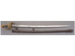 U.S. Clauberg Model 1850 Foot Officer's Sword with Scabbard