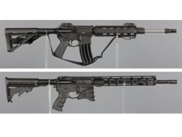 Two AR Pattern Semi-Automatic Rifles 