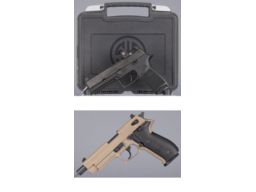 Two SIG Sauer Semi-Automatic Pistols