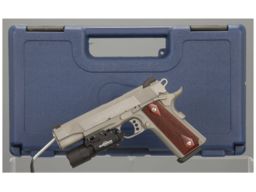 Colt Government Model Rail Gun Semi-Automatic Pistol with Case