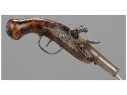 Gold Inlaid  Lamotte Flintlock Pistol