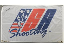 Signed USA Shooting Team Flag 