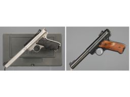 Two Ruger Mark II Target Semi-Automatic Pistols
