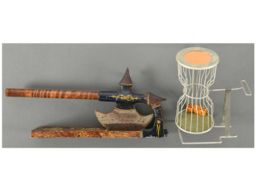 Vintage Dice Tumbler and Battle Ax Tobacco Cutter
