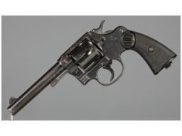 British Proofed Colt New Service Model Double Action Revolver