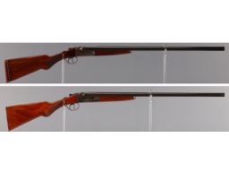 Two Ithaca/Lefever Arms Nitro Special Double Barrel Shotguns