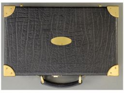 Custom Leather Display Case for a Pair of Mauser 06/08 Pistols 