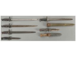 Grouping of Six Military Edged Weapons