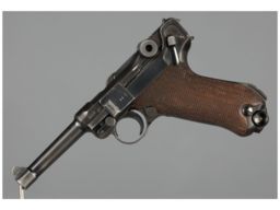 Mauser "S/42" Code "1938" Date Luger Pistol with Holster