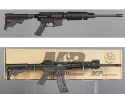 Two AR Pattern Semi-Automatic Rifles 