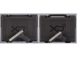 Two Cased Springfield Armory XD Series Semi-Automatic Pistols