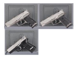 Three Ruger Semi-Automatic Pistols with Cases